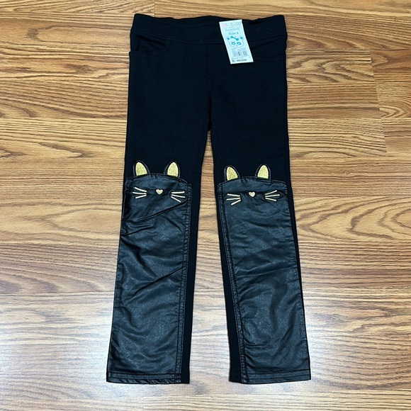 Black 3D Kitty Cat Pants - Picture 3 of 6